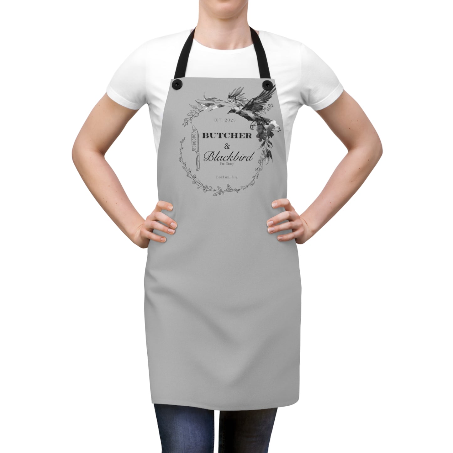 Butcher and Blackbird restaurant design, Fictional Novel Inspired Cooking Apron, Book Lover Chef Gift, Literary Kitchen