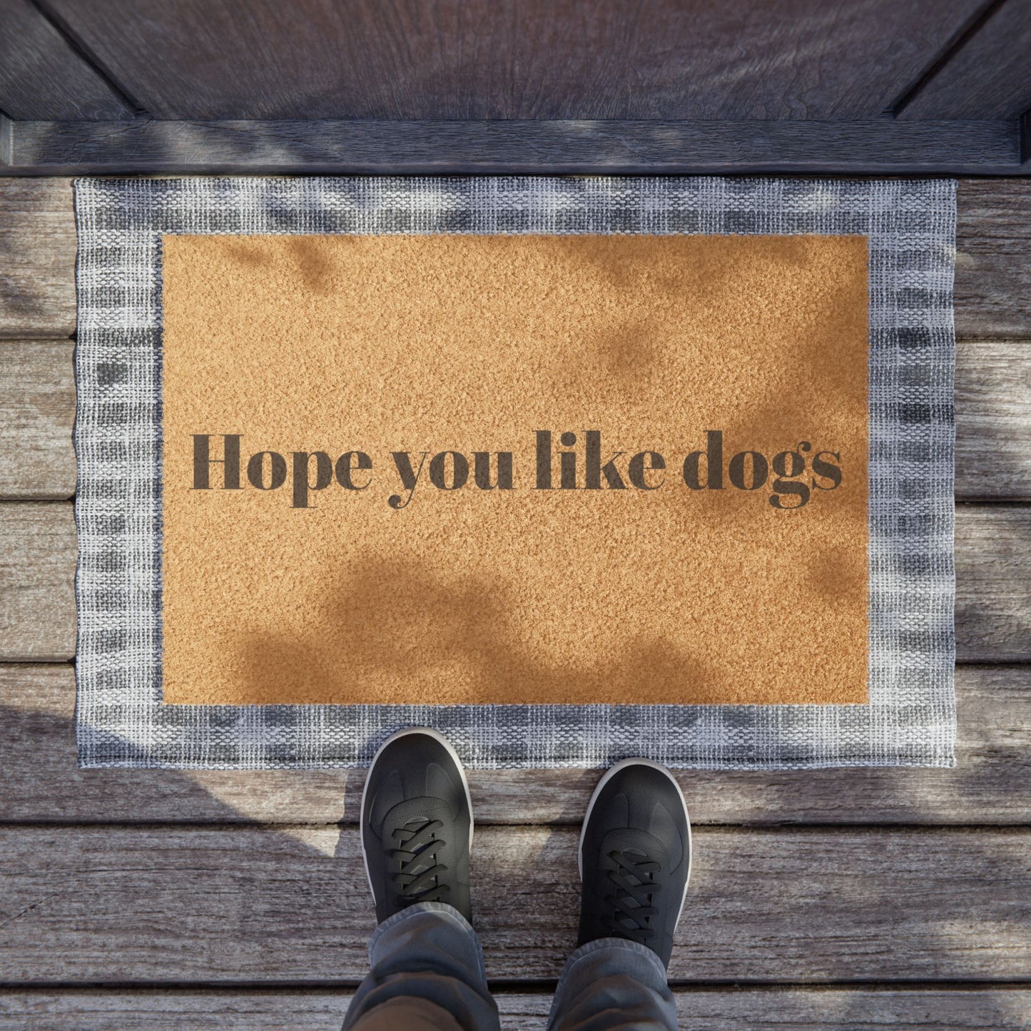 Hope You Like Dogs Doormat, Pet Lover Welcome Mat, Funny Home Decor, Dog Themed Gift, Animal Lover Housewarming Idea