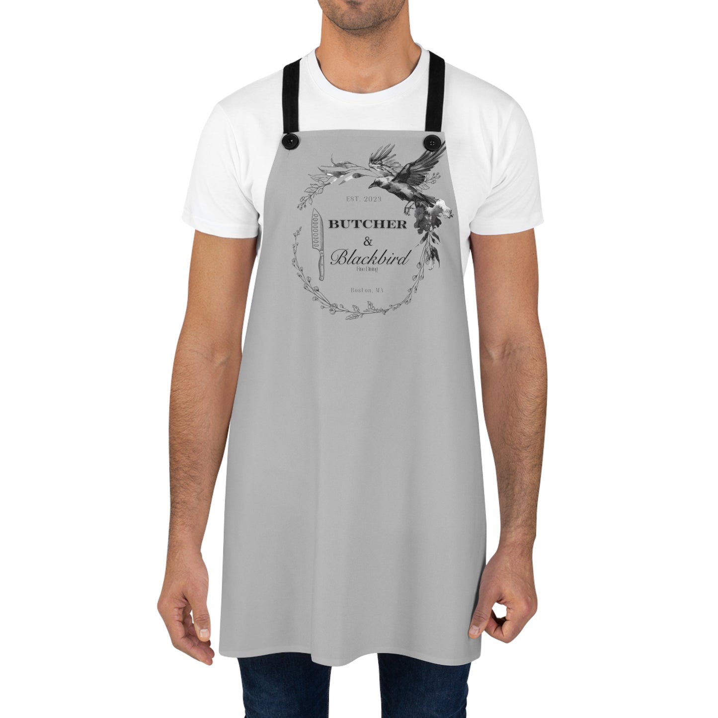 Butcher and Blackbird restaurant design, Fictional Novel Inspired Cooking Apron, Book Lover Chef Gift, Literary Kitchen