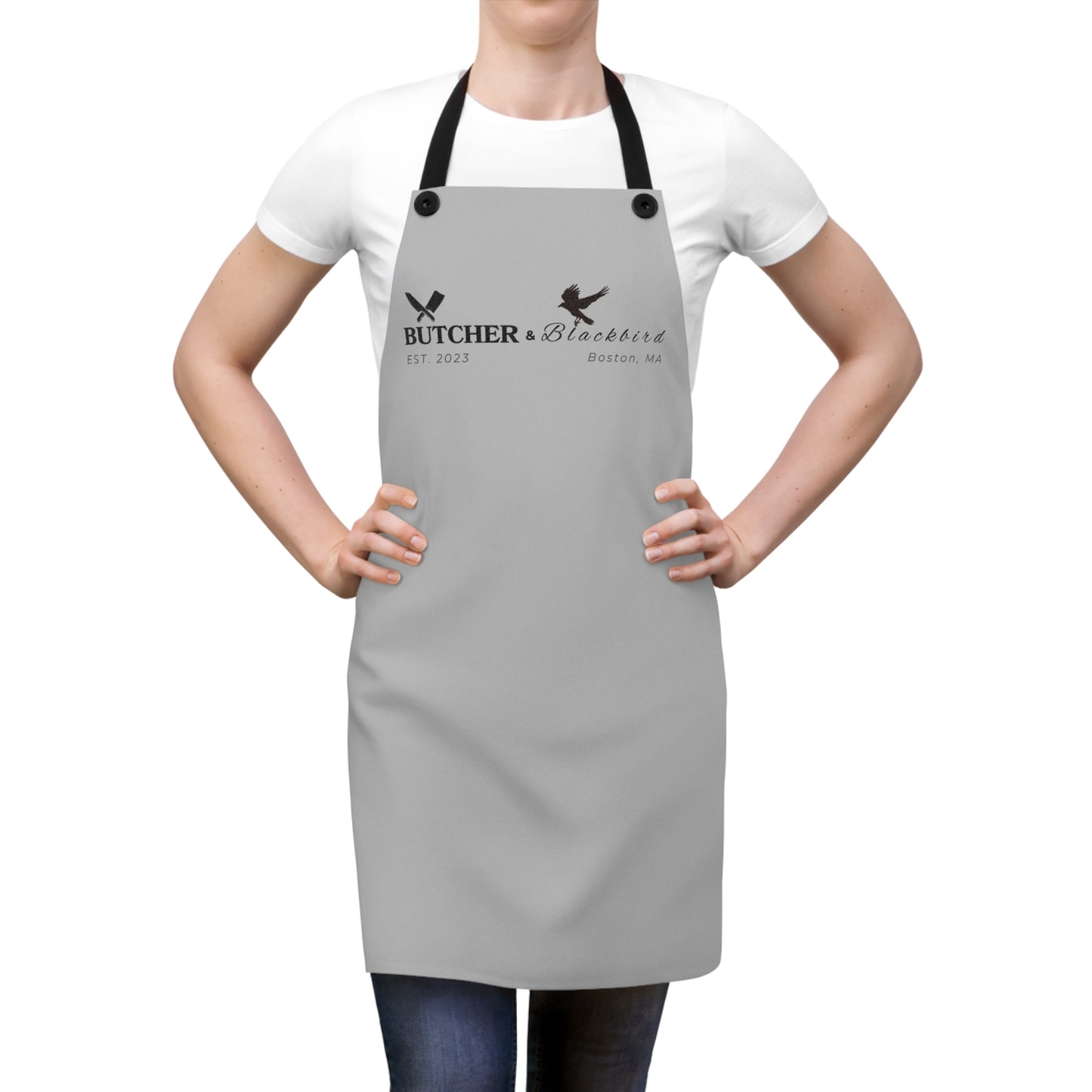 Butcher and Blackbird Bookish Apron, Fictional Restaurant Inspired, Literary Chef Gift, Novel Reader Kitchen Decor